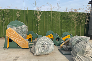 坦桑尼亞石膏粉生產線制作完畢，準備發貨。